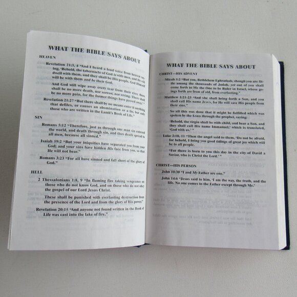 Holy Bible THE GIDEONS IN MEMORY Blue Hardcover Book By Thomas Nelson, Inc - Picture 7 of 10